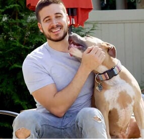 Vinny Guadagnino of MTV's Jersey Shore, a Pack Leader Dogs client.